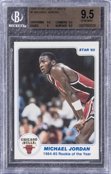 1985-86 Star Last 11 #1 Michael Jordan Rookie Card - BGS GEM MINT 9.5 
